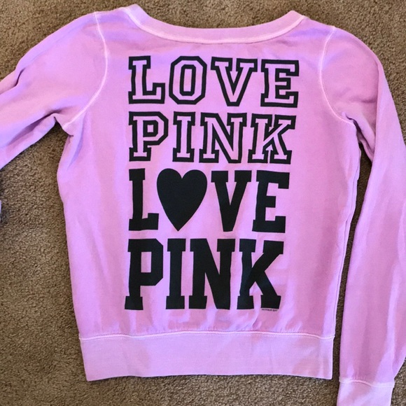 PINK Victoria's Secret Tops - VS pink purple/pink crew neck